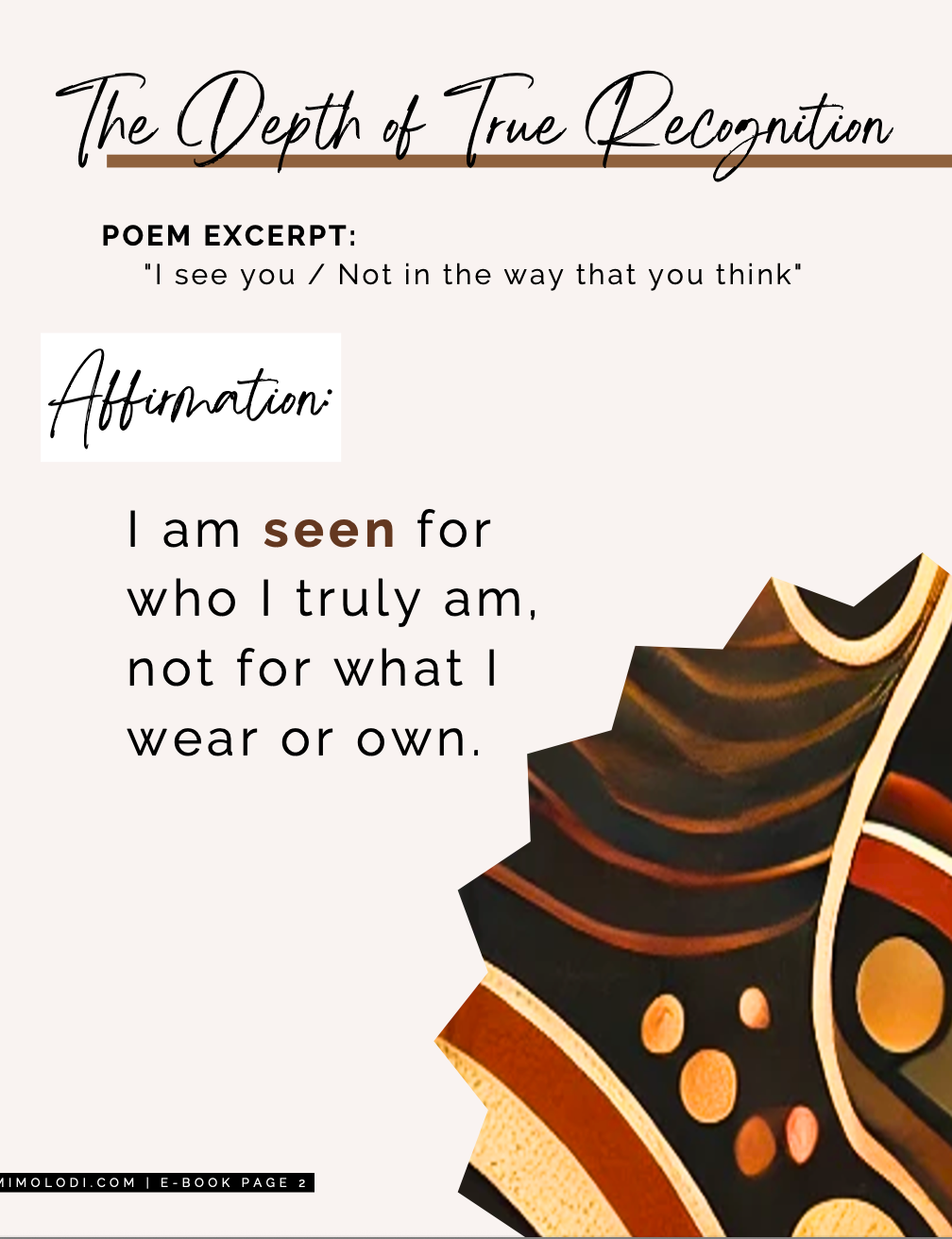 I See You: An Affirmation Workbook to Awaken Your Inner Power